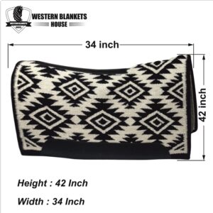 CONTOURED RANCH PAD WITH WOOLLEN FELT LINING