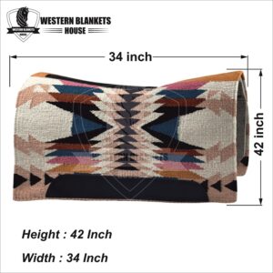 CONTOURED RANCH PAD WITH WOOLLEN FELT LINING