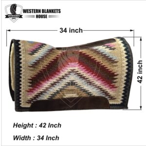 CONTOURED RANCH PAD WITH WOOLLEN FELT LINING