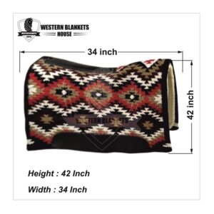 CONTOURED RANCH PAD WITH WOOLLEN FELT LINING