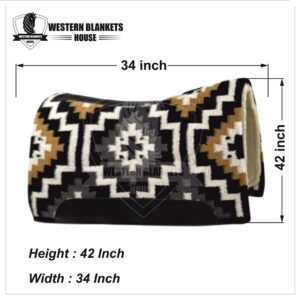 CONTOURED RANCH PAD WITH WOOLLEN FELT LINING
