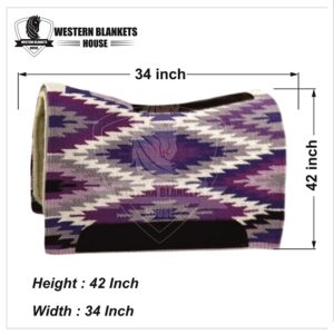 CONTOURED RANCH PAD WITH WOOLLEN FELT LINING