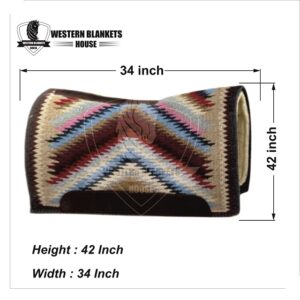 CONTOURED RANCH PAD WITH WOOLLEN FELT LINING