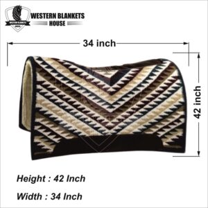 CONTOURED RANCH PAD WITH WOOLLEN FELT LINING