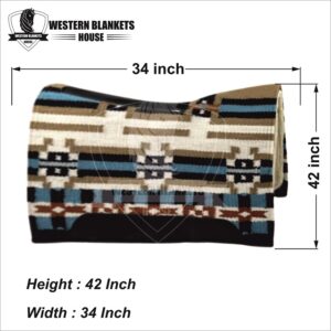 CONTOURED RANCH PAD WITH WOOLLEN FELT LINING