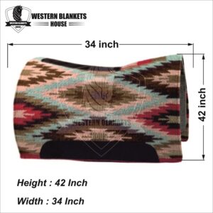 CONTOURED RANCH PAD WITH WOOLLEN FELT LINING