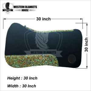 WOOLEN FELT PADS WITH PRINTED LEATHER